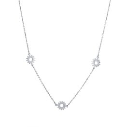 Ketting N4408-1 3 flowers necklace zilver - ​​​​​​​Day&Eve Ketting N4408-1 3 flowers necklace zilver - ​​​​​​​Day&Eve