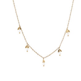 Ketting N4344-2 dangle leaves necklace goud - ​​​​​​​Day&Eve Ketting N4344-2 dangle leaves necklace goud - ​​​​​​​Day&Eve