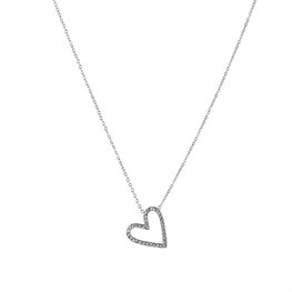 Ketting N4281-1 sparkle heart necklace zilver - ​​​​​​​Day&Eve Ketting N4281-1 sparkle heart necklace zilver - ​​​​​​​Day&Eve