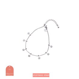 Armband B4483-1 flower pins bracelet zilver- Day&Eve Armband B4483-1 flower pins bracelet zilver- Day&Eve