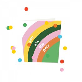 Confetti Card You are the best - TheGiftLabel Confetti Card You are the best - TheGiftLabel