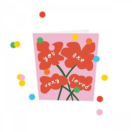 Confetti Card You are very loved - TheGiftLabel Confetti Card You are very loved - TheGiftLabel
