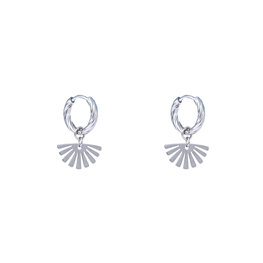 Oorbellen E4402-1 sunset hoop zilver- Day&Eve Oorbellen E4402-1 sunset hoop zilver- Day&Eve
