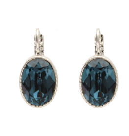 Oorbellen ovaal 1A945DN Denim - Camps&Camps