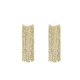 Oorbellen E4094-2 long curtain drop goud- Day&Eve Oorbellen E4094-2 long curtain drop goud- Day&Eve