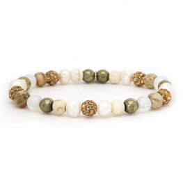 Armband spiral Stella gold crystal xs - Karma Armband spiral Stella gold crystal xs - Karma