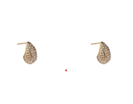 Oorbellen E4705-2 Strassed Haily Drop goud - Day&Eve Oorbellen E4705-2 Strassed Haily Drop goud - Day&Eve