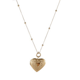 Ketting N4756-2 Heart locket necklace goud- ​​​​​​​Day&Eve Ketting N4756-2 Heart locket necklace goud- ​​​​​​​Day&Eve