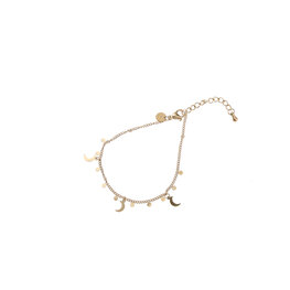 Armband B4750-2 Moon on the side bracelet goud - Day&Eve Armband B4750-2 Moon on the side bracelet goud - Day&Eve