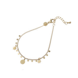 Armband B4748-2 Sun on the side bracelet goud - Day&Eve Armband B4748-2 Sun on the side bracelet goud - Day&Eve