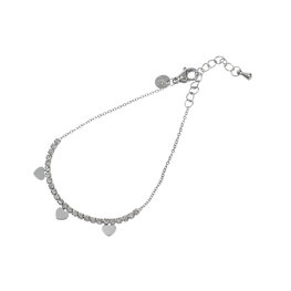 Armband B4763-1 Shiny hearts bracelet zilver - Day&Eve Armband B4763-1 Shiny hearts bracelet zilver - Day&Eve