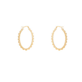 Oorbellen E4860-2 Dotted hoop goud - Day&Eve Oorbellen E4860-2 Dotted hoop goud - Day&Eve