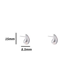 Oorbellen E4700-1 3 haily drop 15 mm zilver - Day&Eve Oorbellen E4700-1 3 haily drop 15 mm zilver - Day&Eve