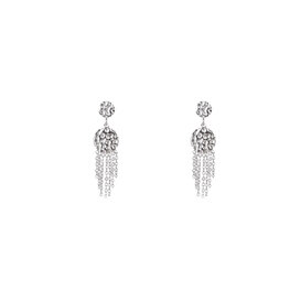 Oorbellen E4907-1 small hammered dangle zilver - Day&Eve Oorbellen E4907-1 small hammered dangle zilver - Day&Eve