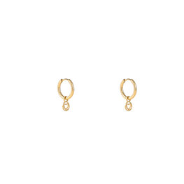 Oorbellen E4829-2 mini heart hoop goud - Day&Eve Oorbellen E4829-2 mini heart hoop goud - Day&Eve