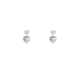 Oorbellen E4930-1 full hearts earring zilver - Day&Eve Oorbellen E4930-1 full hearts earring zilver - Day&Eve