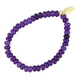 Armband halfedelsteen donut amethyst FJ7264 paars - Fushi