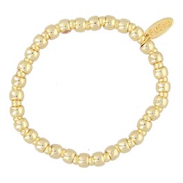 Armband 4mm donut FJ6118 goud - Fushi Armband 4mm donut FJ6118 goud - Fushi