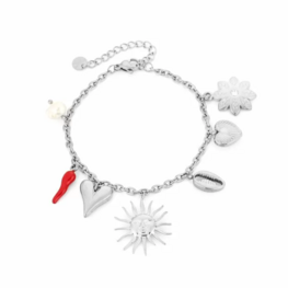 Bedelarmband sunshine - zilver Bedelarmband sunshine - zilver