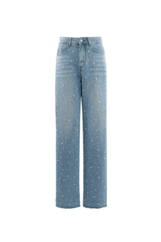 Denim jeans met parels Denim jeans met parels
