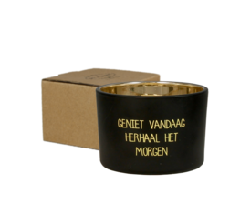 Geurkaars Geniet vandaag herhaal het morgen - MyFlame