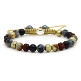 Armband spiral Lily red crystal xs - Karma Armband spiral Lily red crystal xs - Karma