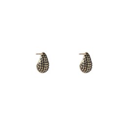 Oorbellen E4705-3 Strassed Haily Drop black goud - Day&Eve Oorbellen E4705-3 Strassed Haily Drop black goud - Day&Eve