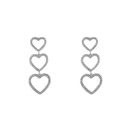 Oorbellen E4880-1 strass hearts zilver - Day&Eve Oorbellen E4880-1 strass hearts zilver - Day&Eve