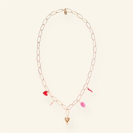Ketting MH100 charlie mini heart - MableHappiness Ketting MH100 charlie mini heart - MableHappiness