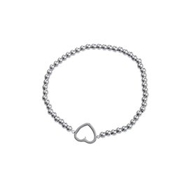 Armband B4214-1 balsy bracelet hart  zilver - Day&Eve Armband B4214-1 balsy bracelet hart  zilver - Day&Eve