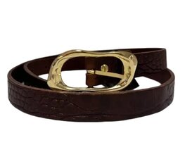Riem leer croco bruin - Elvy Fashion Riem leer croco bruin - Elvy Fashion