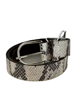 Riem leer python belt grey silver - Elvy Fashion Riem leer python belt grey silver - Elvy Fashion