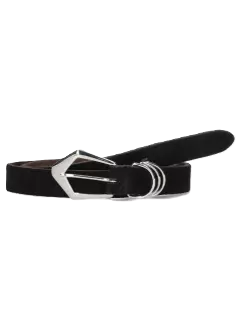 Riem suede black/silver - Elvy Fashion Riem suede black/silver - Elvy Fashion