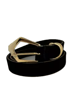 Riem suede black/gold - Elvy Fashion Riem suede black/gold - Elvy Fashion