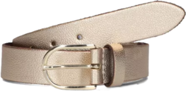 Riem leer metallic bubble belt Champagne - Elvy Fashion Riem leer metallic bubble belt Champagne - Elvy Fashion