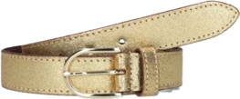 Riem leer metallic goud - Elvy Fashion Riem leer metallic goud - Elvy Fashion
