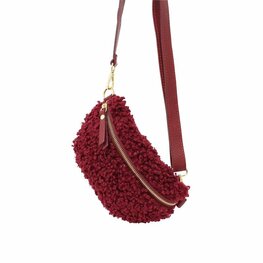 Tas Funny Teddy - Bordeaux   - Baggyshop Tas Funny Teddy - Bordeaux   - Baggyshop