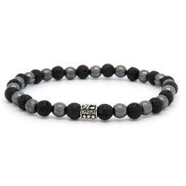 Armband Sabre Silver 6mm/19cm - Karma Him Armband Sabre Silver 6mm/19cm - Karma Him