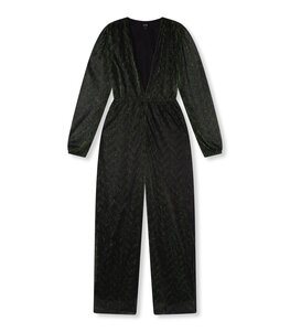 Jumpsuit KITT glitter donkergroen - Refined Department