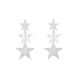 Oorbellen E2502-1 3 stars zilver - Day&Eve Oorbellen E2502-1 3 stars zilver - Day&Eve