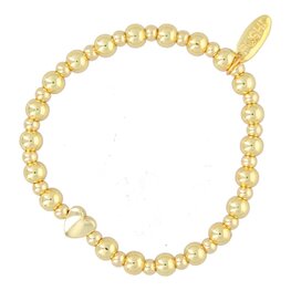 Armband 4&6mm hartje FJ7144 goud - Fushi