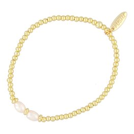 Armband met zoetwaterparels FJ6090 goud - Fushi
