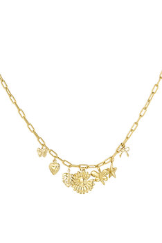 Bedelketting Botanical bliss - goud Bedelketting Botanical bliss - goud