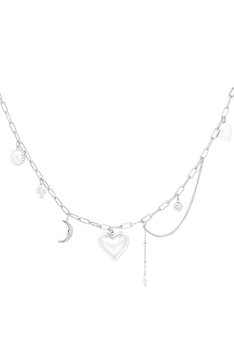Bedelketting more amore - zilver Bedelketting more amore - zilver