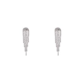 Oorbellen E4877-1 waterfall strass earring zilver - Day&Eve Oorbellen E4877-1 waterfall strass earring zilver - Day&Eve