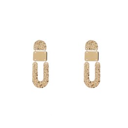 Oorbellen E4845-2 U shape earring goud - Day&Eve Oorbellen E4845-2 U shape earring goud - Day&Eve