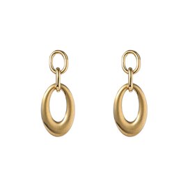 Oorbellen E4472-2 hollow dangle goud- Day&Eve Oorbellen E4472-2 hollow dangle goud- Day&Eve