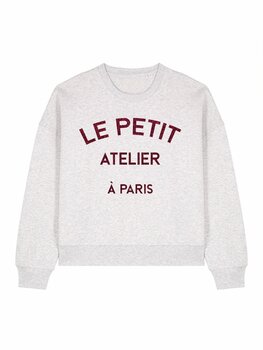 Boxy trui/sweater Le Petit Atelier Bordeaux Glitter - Pinned by K Boxy trui/sweater Le Petit Atelier Bordeaux Glitter - Pinned by K