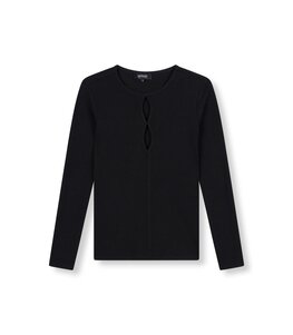 Top/longsleeve Demiya zwart - Refined Department Top/longsleeve Demiya zwart - Refined Department