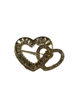 Broche BR412-2 Sparkle heart gold - Day&Eve Broche BR412-2 Sparkle heart gold - Day&Eve